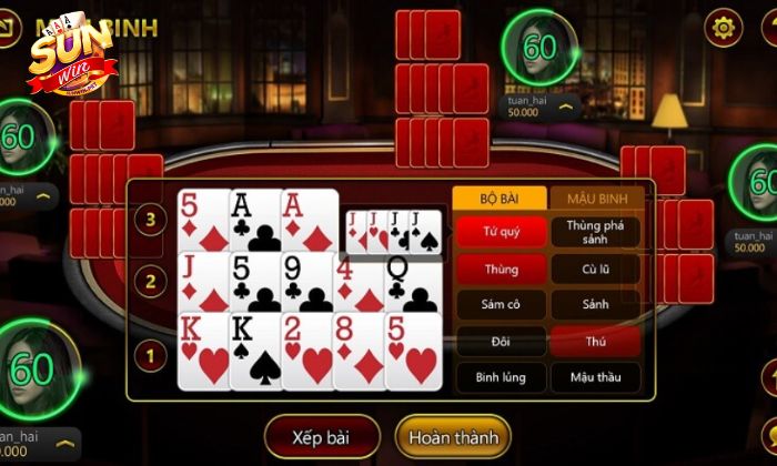Những thủ thuật chơi bài Mậu binh tại Sunwin 