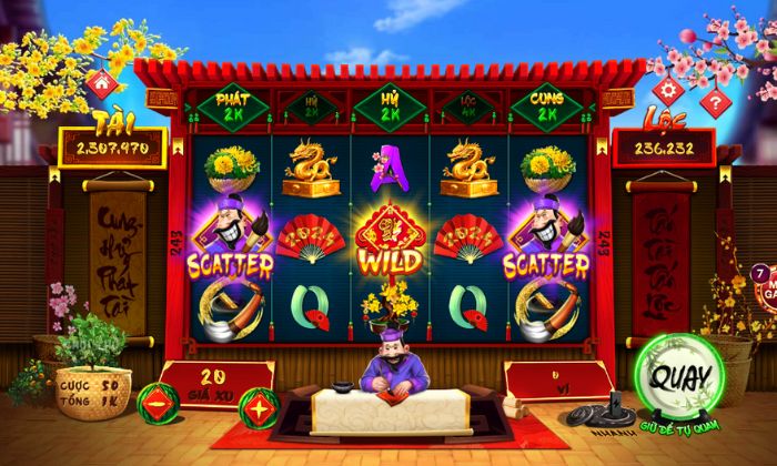 Giao diện slot game ấn tượng, sắc nét
