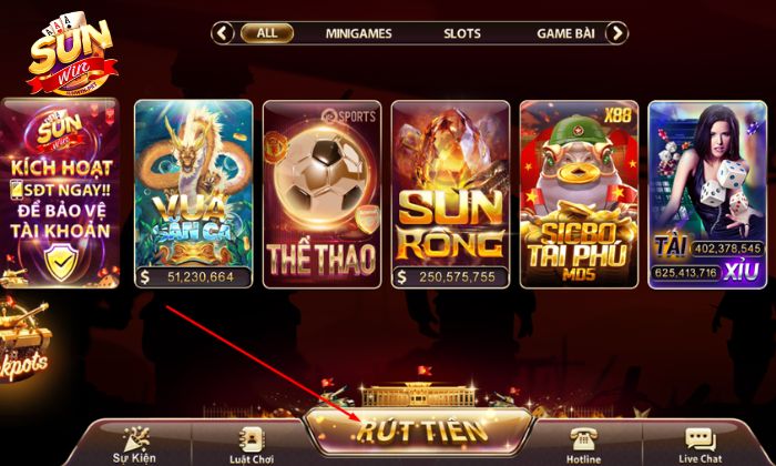 Người chơi cần tuân thủ các điều kiện rút tiền của cổng game Sunwin
