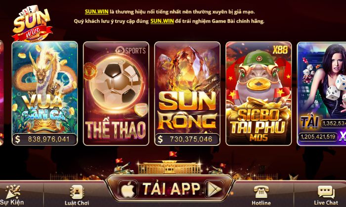 Tải app Sunwin về máy được nhiều anh em lựa chọn