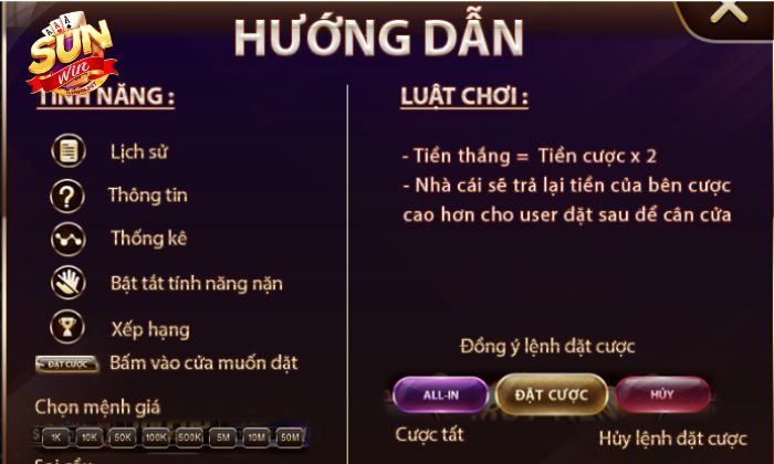 Cách chơi Tài Xỉu Sunwin